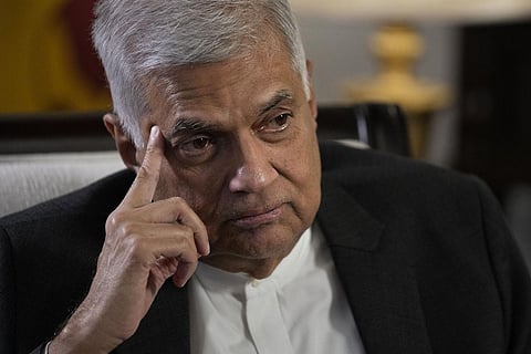 Prime Minister of Sri Lanka Ranil Wickremesinghe. (Photo| AP)