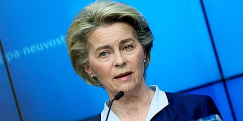 President of EU Commission, Ursula von der Leyen (Photo | AP)