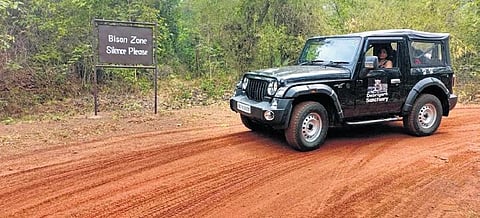 One of the new safari vehicles flagged off in Debrigarh Sanctuary. (Photo| EPS)