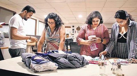 Workshop images by Material Library of India