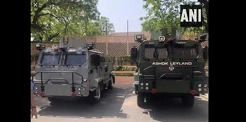 Image for representational purpose. Ashok Leyland's light bulletproof vehicle for IAF. (Photo| ANI)