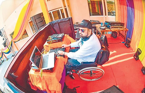 DJ Aamish behind  the console at a gig. (Photo | EPS)