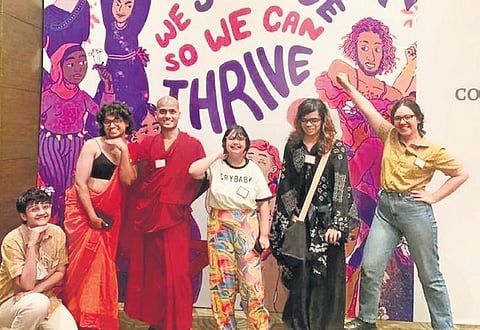 The team at a conference organised by Sappho for  Equality, a Kolkata-based NGO