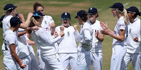 England Women's Cricket team. 
