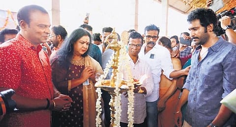 A still from the mahurat ceremony of 'Jaladhara Pump Set Since 1962'.