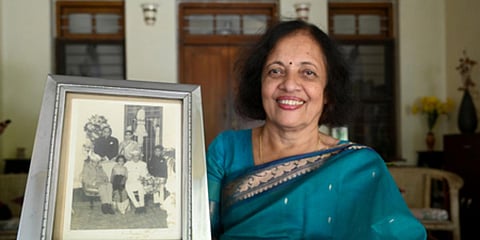 Sir M Visvesvaraya's granddaughter Sheila Mohan. (Photo| Nagaraja Gadekal, EPS)