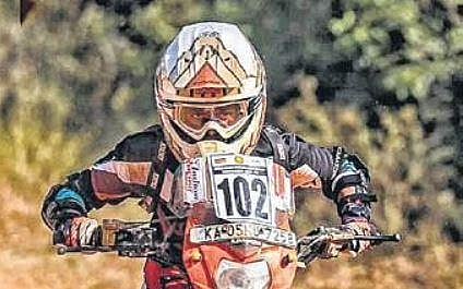 Apoorva Bykadi on the dirt track