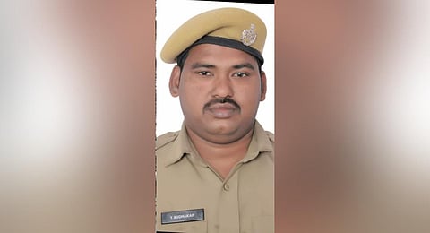 Y Sudhakar was a fireman working with the Telangana Fire Department. (Photo | Special Arrangement)