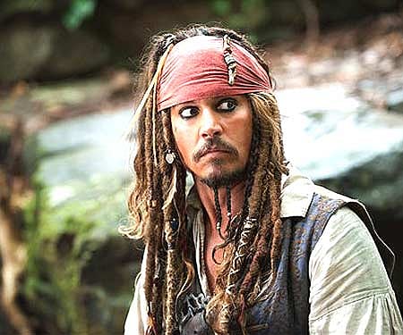 Johnny Depp portrays Captain Jack Sparrow (AP Photo/Disney, Peter Mountain)