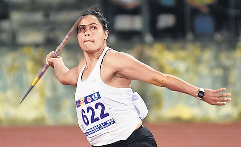 Javelin throw ace Annu Rani  (Photo | Ashwin Prasath)