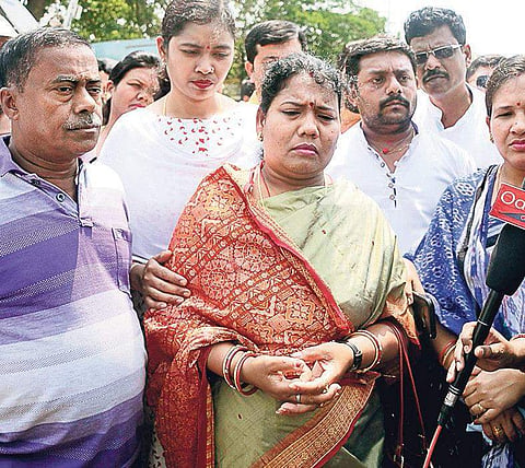 Sundargarh BJP MLA Kusum Tete (Centre). (Photo| EPS)