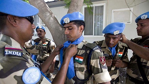 Indian peacekeepers. Image used for representative purpose only. (File Photo | AP)