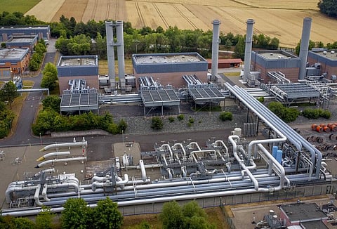 The gas storage plant Reckrod is pictured near Eiterfeld, central Germany, after the Nord Stream 1 pipeline was shut down due to maintenance. (File Photo | AP)