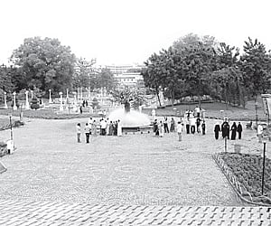 Archive photo of Lumbini park at what would otherwise be peak time.