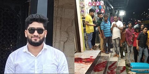 (L-R) Fazil, the vitim. The spot were the incident happened.