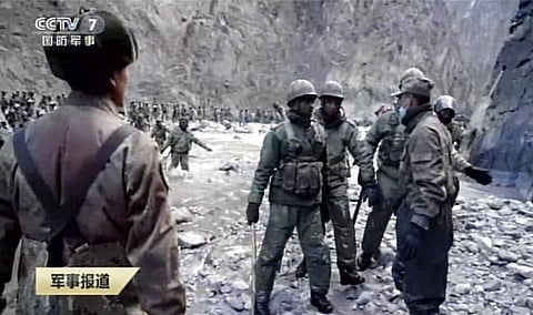 The Chinese state media has released footages of the Galwan Valley clashes between the Indian Army and PLA in June 2020 -- shortly after accepting they lost four men in the violent faceoff. (Photo | A