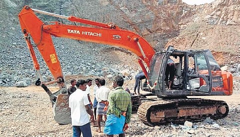 The stone quarry at Kalpadi where the rockslide took place | Express