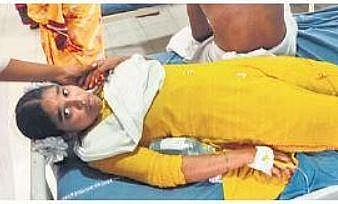One of the students undergoes treatment in the hospital