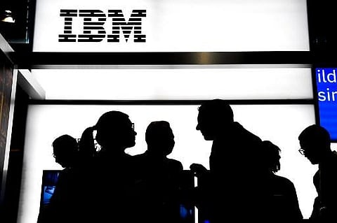The IBM logo (Photo | AFP)