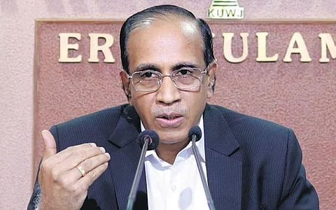 CSL CMD Madhu S Nair inaugurating ‘Take off Kerala’ at Press Club | Express