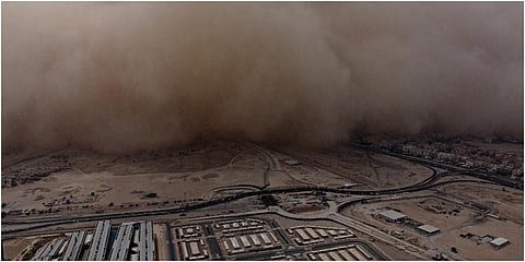 Dust storm image used for representational purpose. (Photo | AFP)