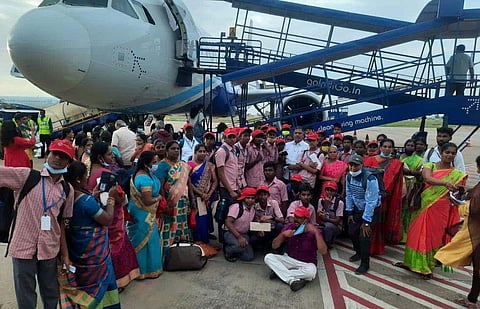 Panchayat chief gives 25 school students first flying experience in Coimbatore