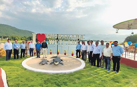 Forest officials at the newly-inaugurated eco-tourism destination | Express