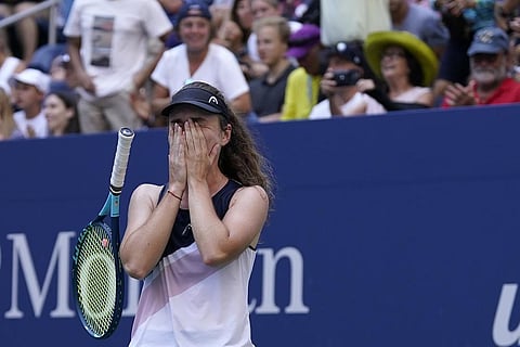 Wow! This one for her war-torn country.  Daria Snigur. (Photo | AP)