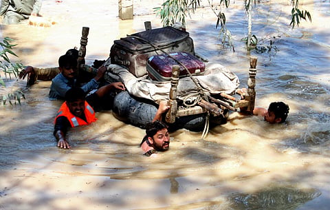 Sherry Rehman, a Pakistani senator and the country's top climate official, said in a video posted on Twitter that Pakistan is experiencing a “serious climate catastrophe, one of the hardest in the dec