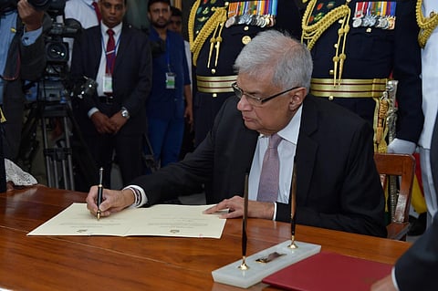 Sri Lankan President Ranil Wickremesinghe (Photo | Special Arrangement)