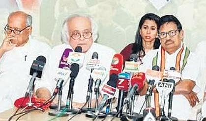 Jairam Ramesh addressing media