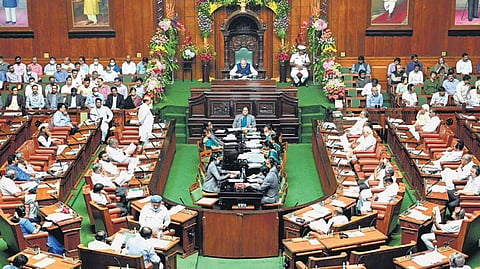 The 12-day monsoon session of the Legislature commenced on Monday and is expected to be a stormy one | Express