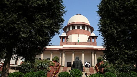 The Supreme Court of India building in New Delhi. 