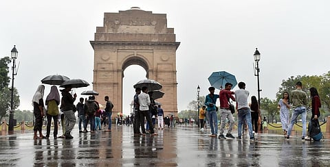 Heavy rain resulted in temp dropping eight notches below normal (Photo | Arjun Chugh