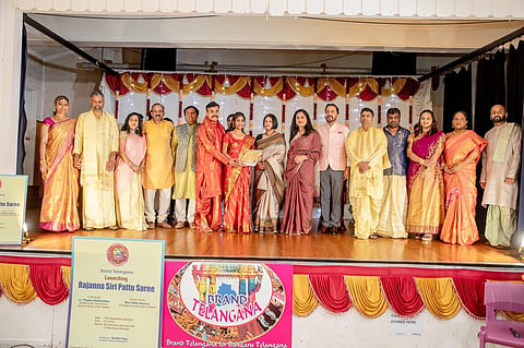 The Rajanna Siripattu saree unveiled in New Zealand.