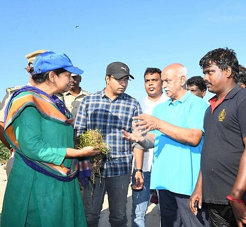 Artificial reef modules breathe new life into waning Vaan Island, Kanimozhi pays visit