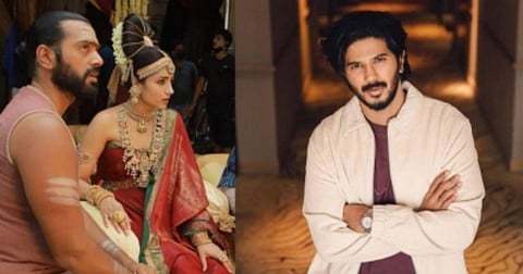 Actor Dulquer Salmaan (Left)