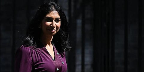 Britain's Attorney General Suella Braverman (Photo | AFP)