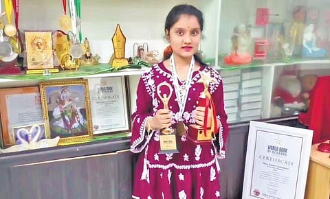 Saanvi Jamalpur, 12, a Class 8 student of Don Bosco High School in Bandlaguda Jagir, has won multiple awards for her proficiency in Bhagawad Gita