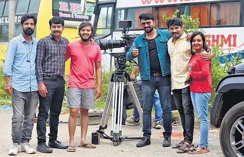 The cast and crew of Sri Balaji Photo Studio