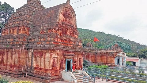 The ASI-protected Parvati temple at Kumaraswamy Hills in Sandur taluk of Ballari district | Express