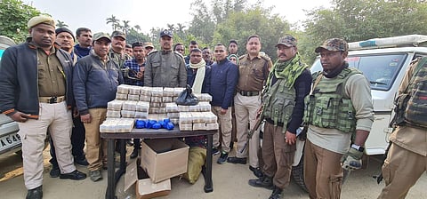 The contraband seizure in Karimganj  district of the Barak Valley. (Photo | EPS)