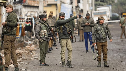 Officials said that the search operation turned into an encounter after the terrorists fired upon the forces who retaliated.