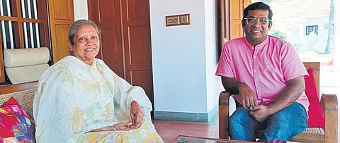 Dr Grace George and her son Dr Mathew George