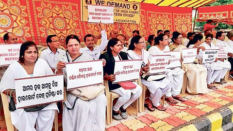 Representational image Sambalpur lawyers on strike. (File photo | Express)