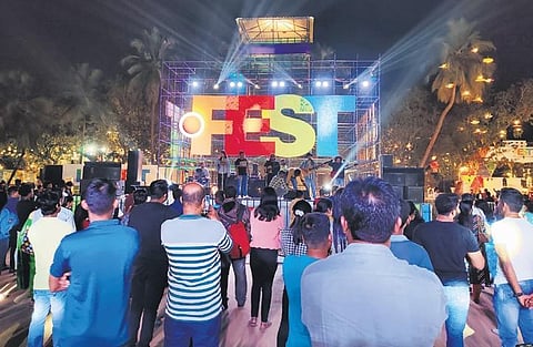 People at the Dot Fest on the concluding day of the event  | Shiba Prasad Sahu