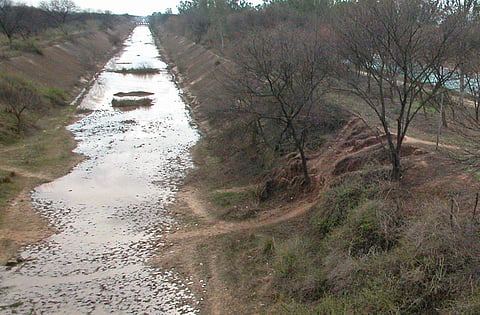 File picture of the Sutlej-Yamuna link (SYL) canal. (Express Photo)