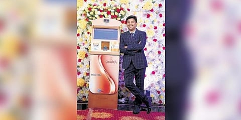 CEO & Founder of OpenCube Technologies, P Vinod Kumar;  architect of the country’s first Gold ATM.