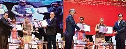 Dignitaries during the signing of MoU