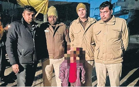Man held for kidnapping a 5-year-old child. The child has been safely rescued